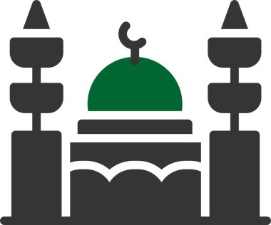 Cami. Web simgesi basit illüstrasyon