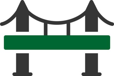 vektör yol simgesi illüstrasyonu