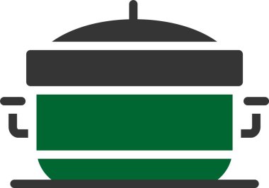 Kahve demliği simgesi doldurulmuş - taslak biçiminde