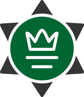 Taç. Web simgesi basit illüstrasyon