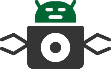 Android. Web simgesi basit illüstrasyon