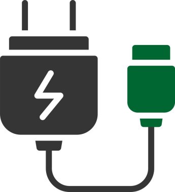elektrik enerjisi simgesi düz biçimli