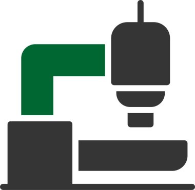 Mikroskop. Web simgesi basit illüstrasyon