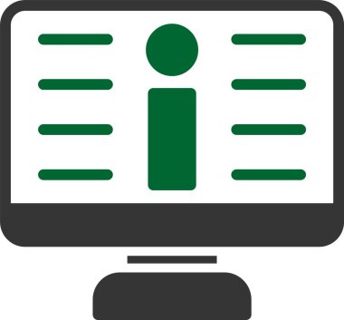 Bilgisayar. Web simgesi basit illüstrasyon