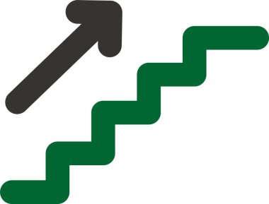 merdiven simgesi, vektör illüstrasyonu basit tasarım