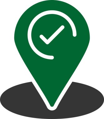 harita pin işaretçisi düz sembol simgesi