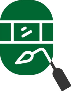 Yeşil ve beyaz arkaplanın vektör çizimi