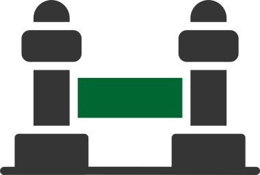 Otel servisi. Web simgesi vektör illüstrasyonu