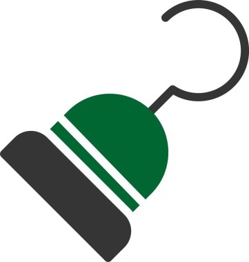 Noel süslemesi, illüstrasyon veya simge, beyaz arkaplanda vektör.