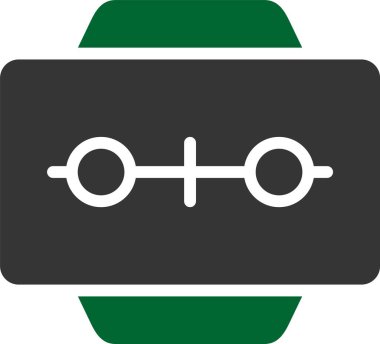 Modern b 'nin vektör illüstrasyonunda müziğin eksik simgesi