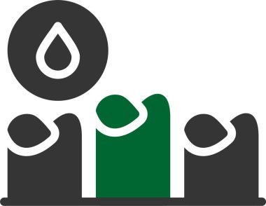 Su damlasının vektör çizimi