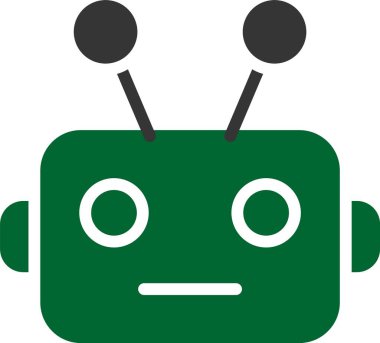 Robot simgesi, vektör çizimi