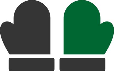 Eldiven simgesi vektör illüstrasyonu