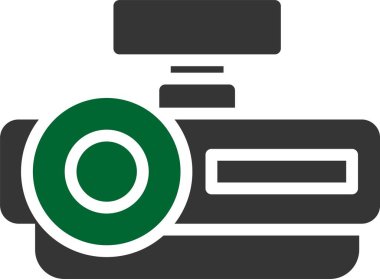 Kamera simgesi. Web için kamera vektör simgelerinin basit illüstrasyonu