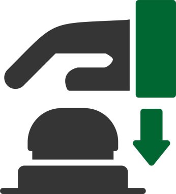 Hizmet düz vektör simgesi