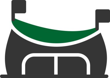 factory icon, vector illustration simple design
