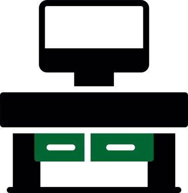 Yazıcı. Web simgesi basit illüstrasyon