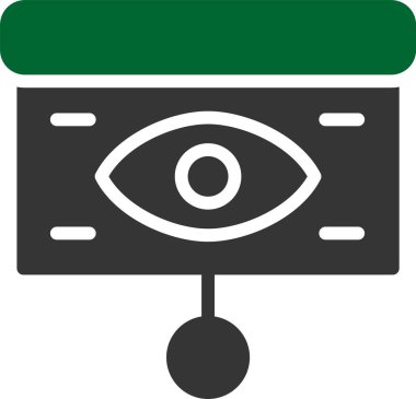 Göz. Web simgesi basit illüstrasyon