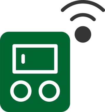 Akıllı Metre Simgesi, Vektör İllüstrasyonu