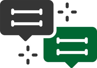 sohbet simgesi, vektör illüstrasyonu