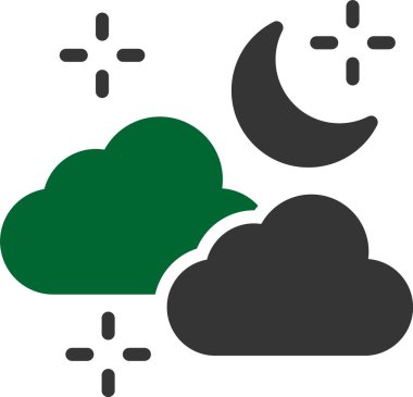 bulutlu hava kutsal kişilerin resmi, vektör çizim