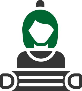 Billboard Man Icon, Vector Illustration clipart