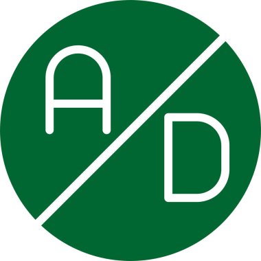 Ad Bloklayıcı Simgesi, Vektör İllüstrasyonu