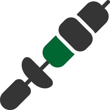 Barbekü simgesi, vektör illüstrasyonu