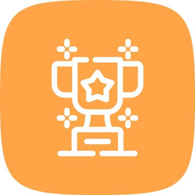 Bir yıldız simgesinin vektör illüstrasyonu