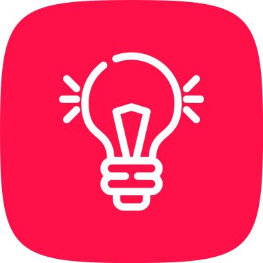 Vektör lamba simgesi, vektör illüstrasyonu