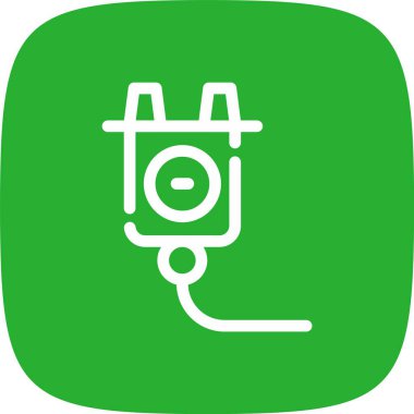 Benzersiz Benzin İstasyonu Vektör Kabartma Simgesi