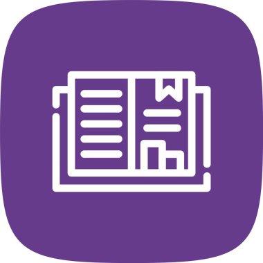 vektör gazete simgesi çizimi