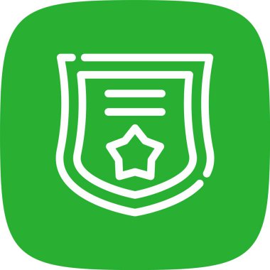 eşsiz yıldız ve yer imi vektör simgesi