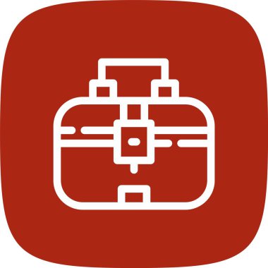 evrak çantası simgesi, vektör illüstrasyonu