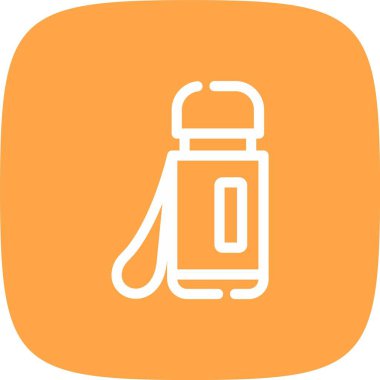 Bir şişe simgesinin vektör illüstrasyonu