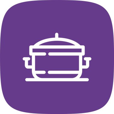 vektör pişirme kabı simgesi