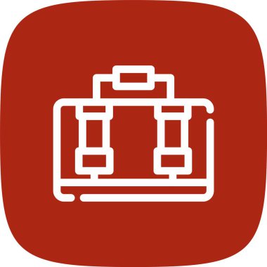 İllüstrasyon Suitcase vektör simgesi