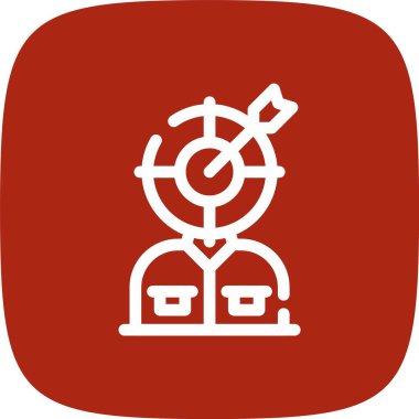 vektör hedef simgesi illüstrasyonu