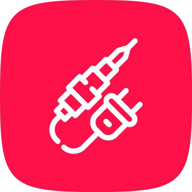 Bir matkap simgesinin vektör illüstrasyonu