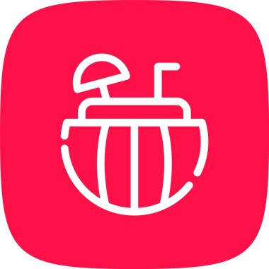 vektör fıçısı ico, vektör illüstrasyonu