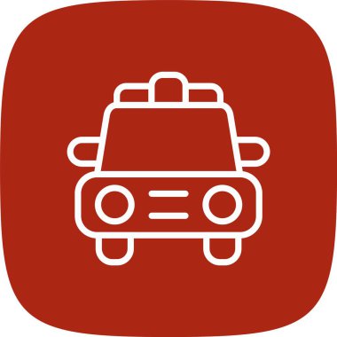 Benzersiz Otomobil Vektörü Kabartma Simgesi