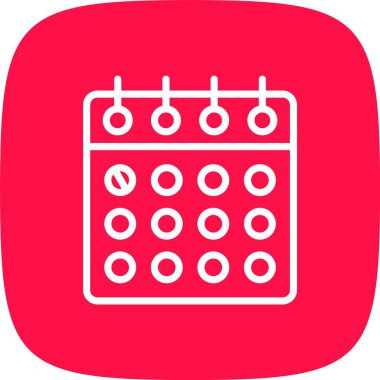 Takvim simgesi, vektör çizimi