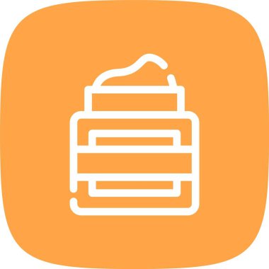 Eşsiz sıcak hava balonu vektör çizgisi simgesi