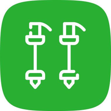 Çekiç ve anahtar simgesi, anahat stili