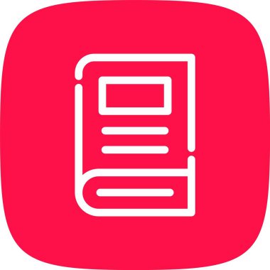 Kitap simgesinin vektör illüstrasyonu