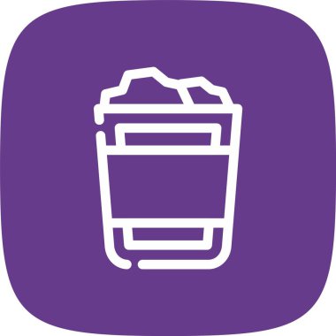 kahve ikonu, vektör illüstrasyonu