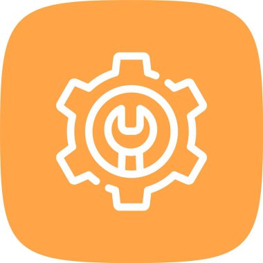 Güzel Ayarlar Satır Vektörü Simgesi