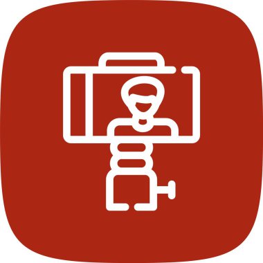 kamera simgesi vektör illüstrasyonu