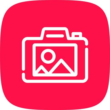 Kamera simgesi, vektör illüstrasyon tasarımı