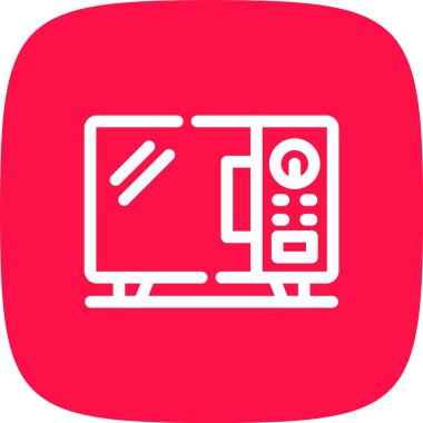 Vektör TV simgesi illüstrasyonu